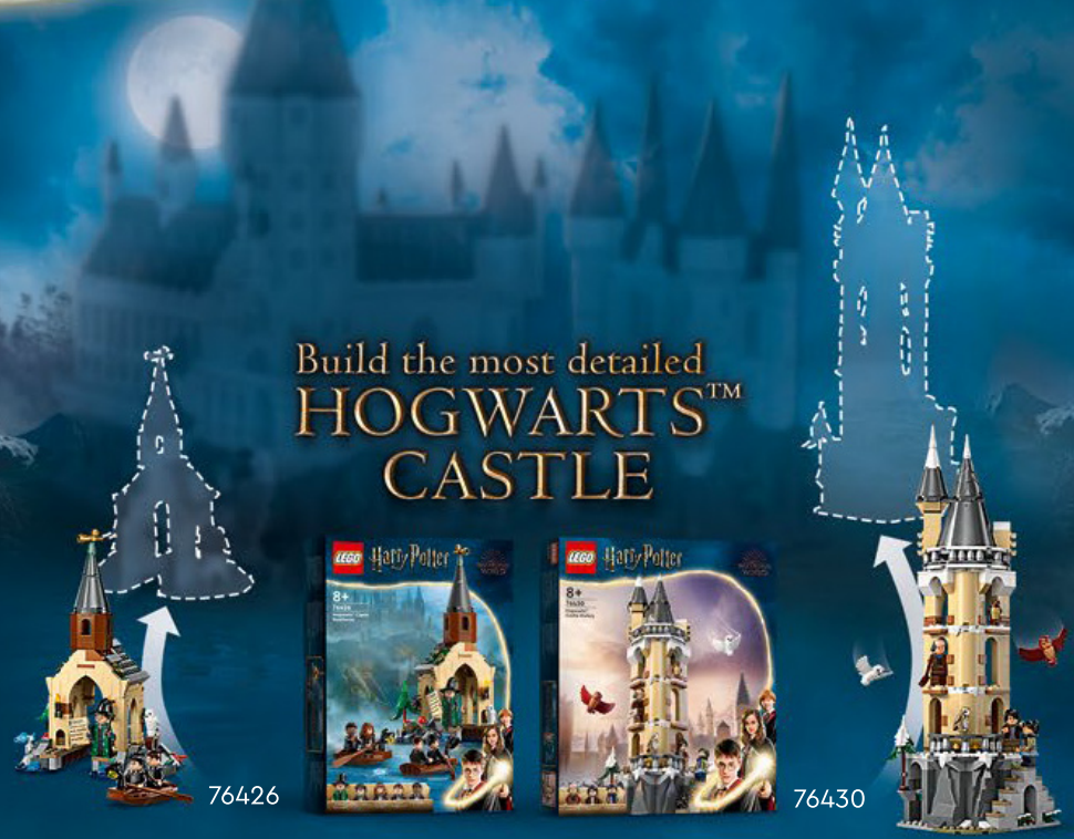 lego harry potter 76426 76430 hogwarts