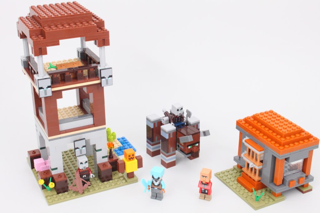 lego minecraft 21278 the pillager outpost and ravager review 1 1024x682