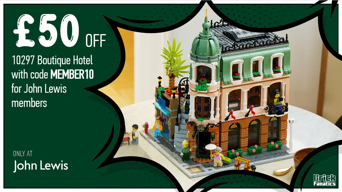 Double savings on LEGO Icons 10297 Boutique Hotel at John Lewis