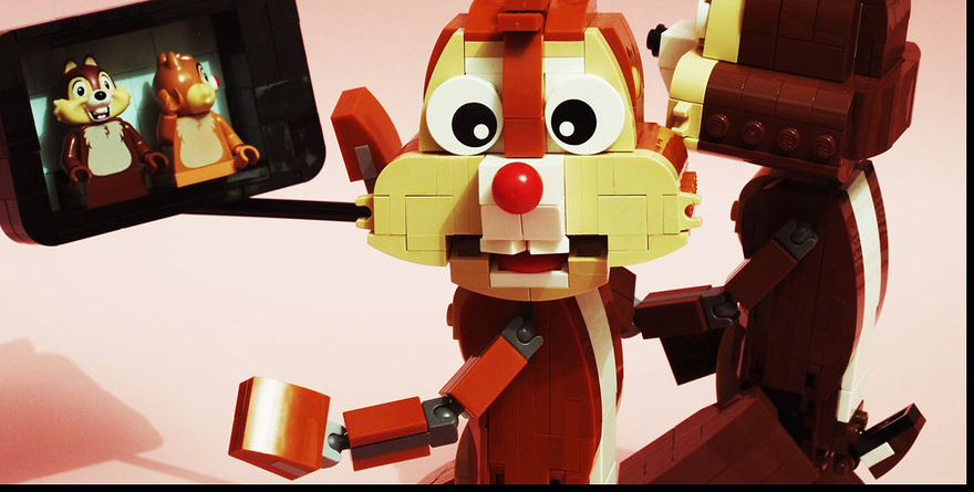 Brick Pic of the Day: Chip and Dale selfie
