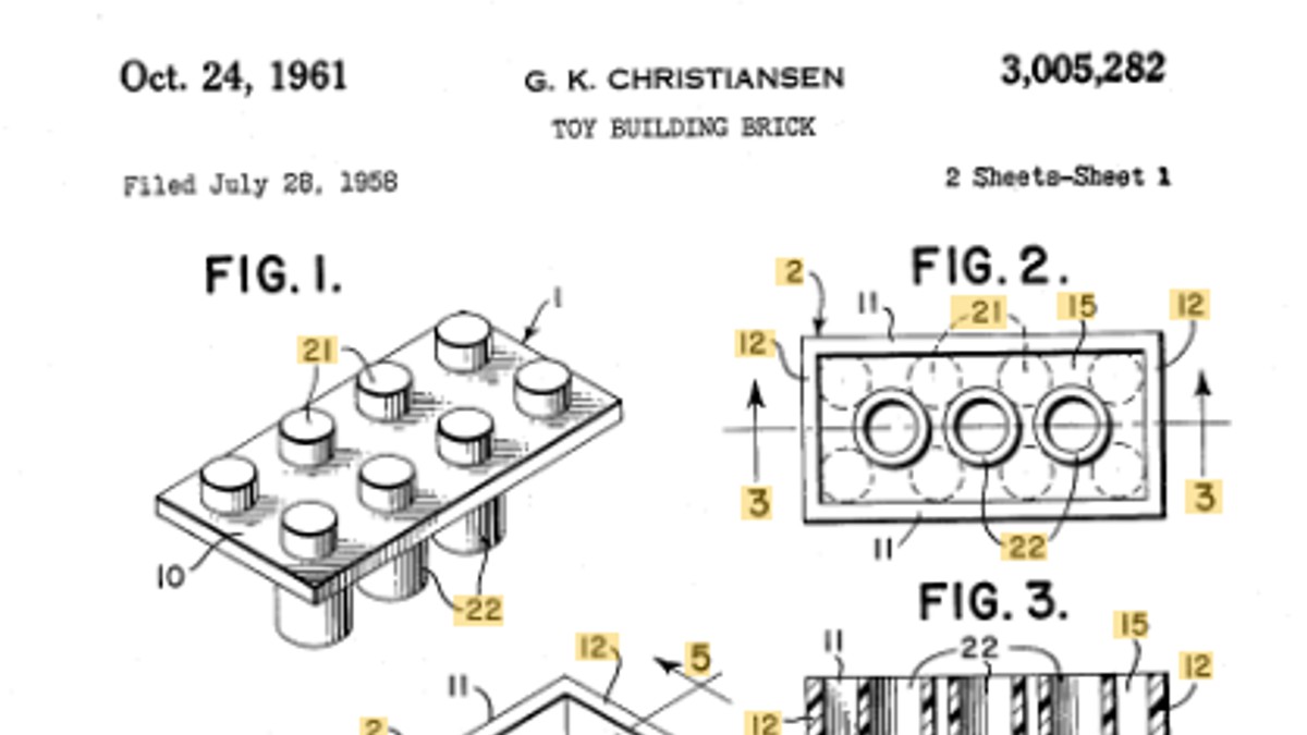 The original LEGO patent was granted 60 years ago today in the US