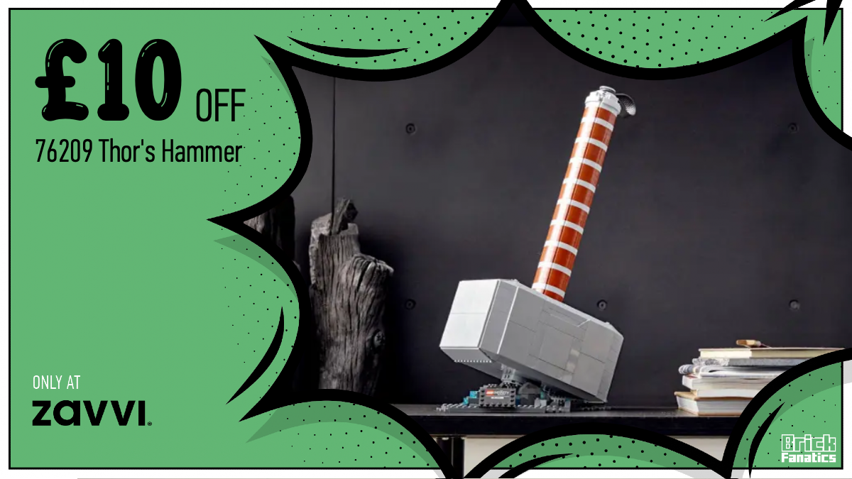 Grab an almighty 10% off LEGO Marvel 76209 Thor's Hammer