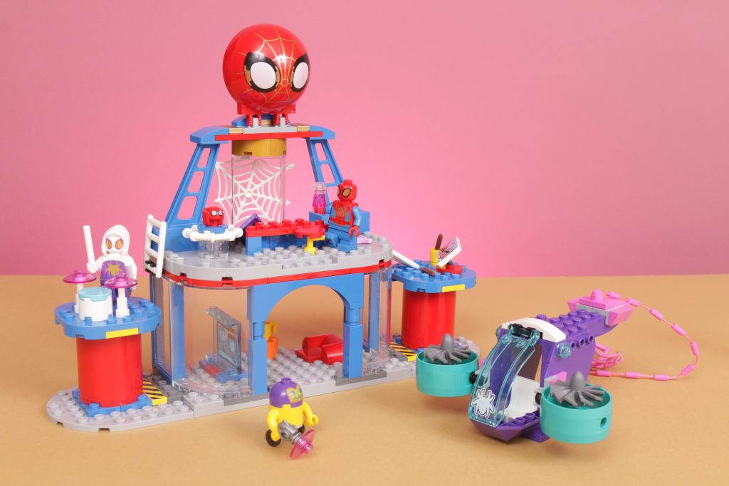 LEGO Spidey and His Amazing Friends 10794 Team Spidey Web Spinner Headquarters 10793 Spidey vs. Green Goblin and 10792 Drill Spinner Vehicle review 2 1024x683