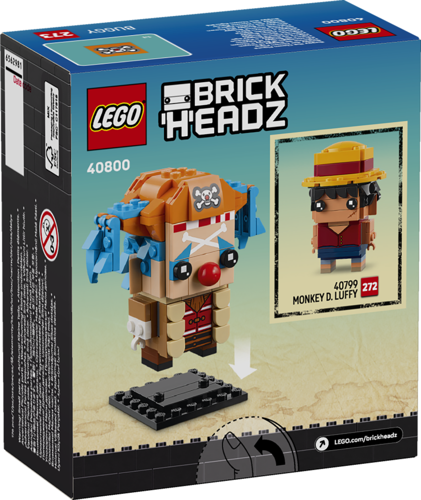 LEGO One Piece BrickHeadz 40800 Buggy the Clown 2 861x1024