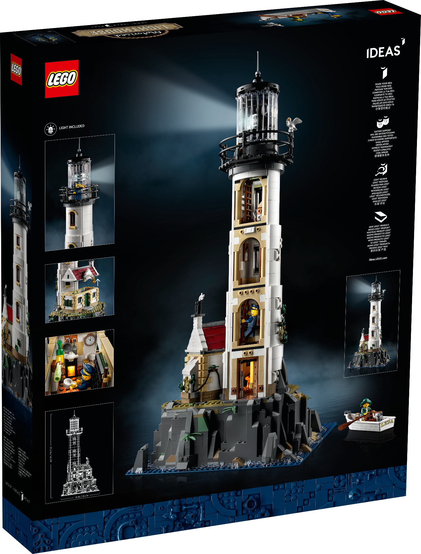 LEGO Ideas 21335 Motorised Lighthouse officially revealed box back