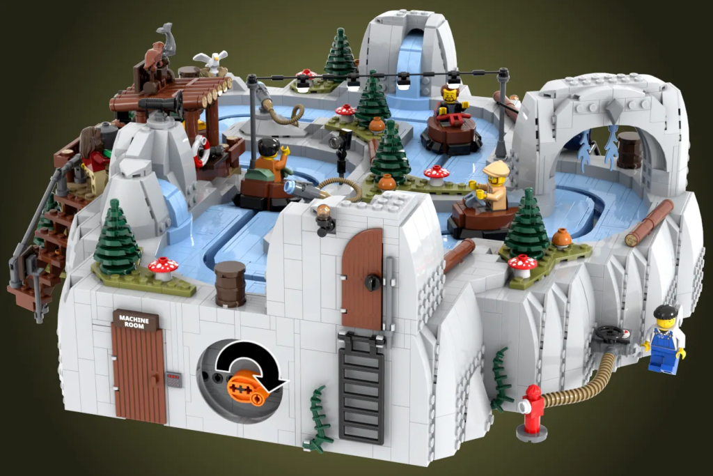 LEGO Ideas Working River Rapids Ride Fairground Rafting Coaster 6 1024x683