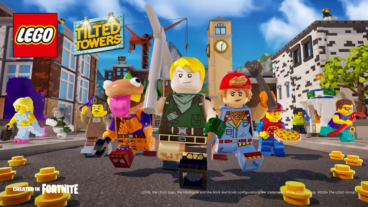 LEGO Tycoon: Tilted Towers island now available in Fortnite