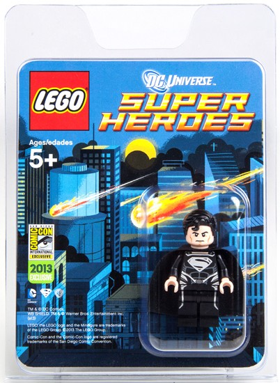 LEGO DC Super Heroes Superman Black Costume SDCC