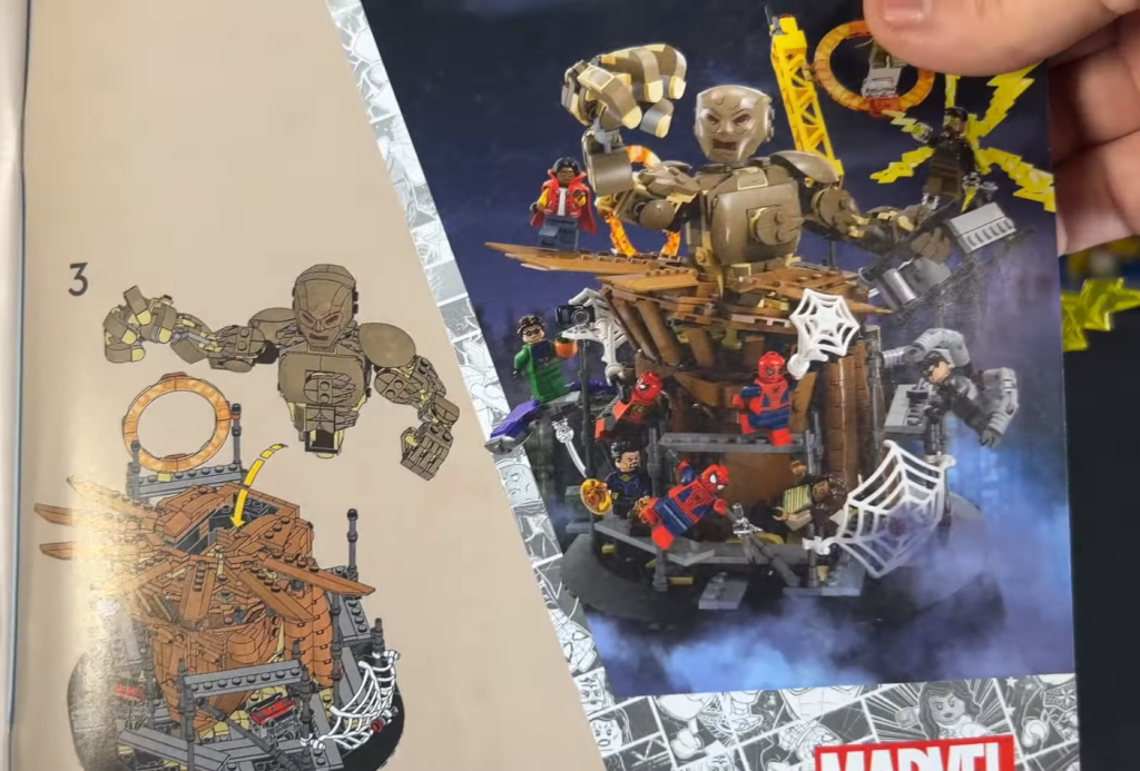 lego marvel 76161 spider man final battle 76280 sandman final battle combined minisuperheroestoday video 4 1024x693