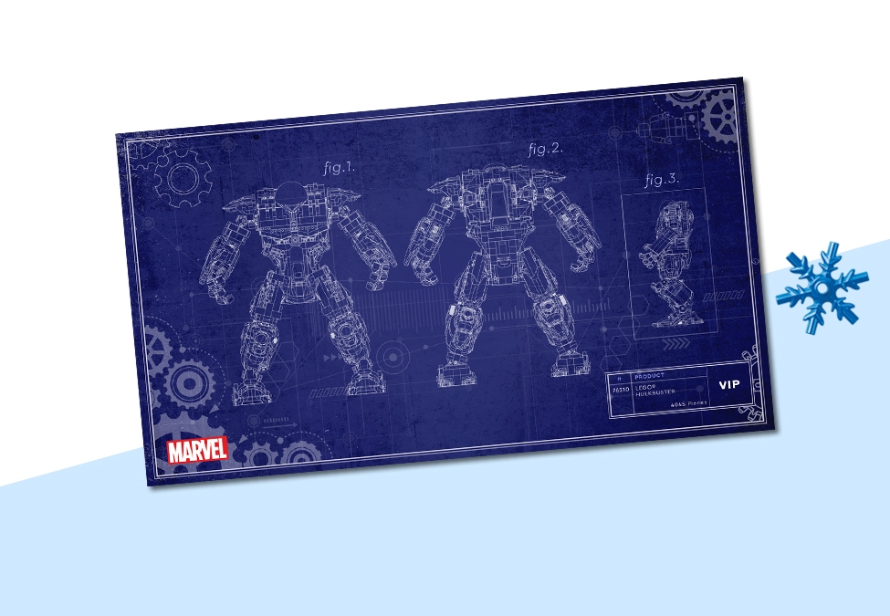 LEGO VIP Weekend Hulkbuster blueprint