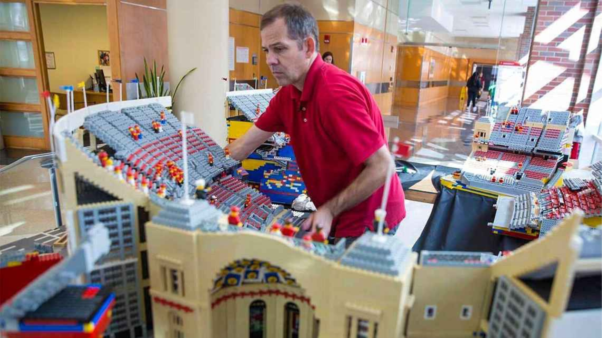LEGO football stadium sells seats to fund life-saving research
