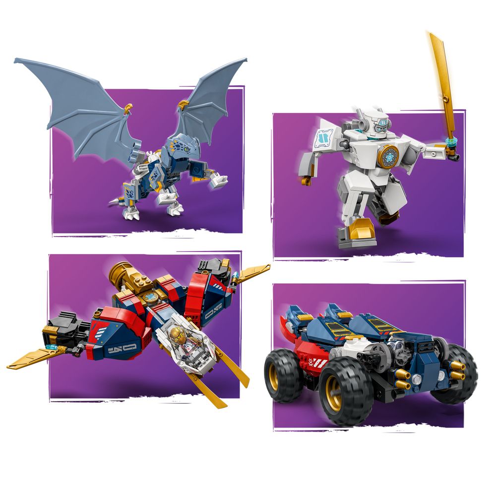 LEGO NINJAGO 71834 Zanes Ultra Combiner Mech 2