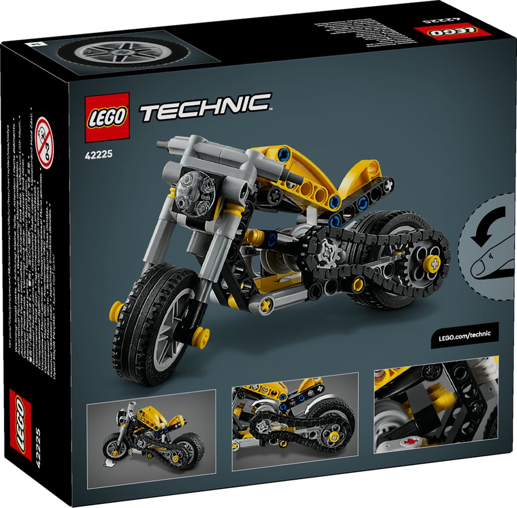 LEGO Technic 42225 Yellow Motorbike 2