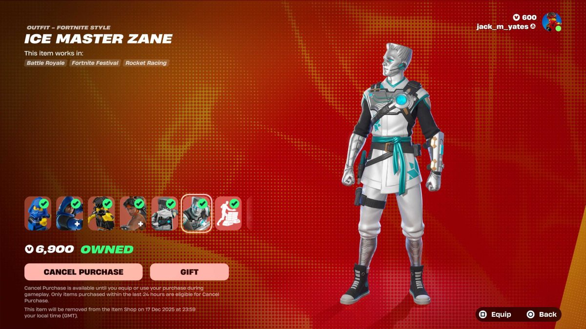 LEGO Fortnite NINJAGO Master Zane 1200x675