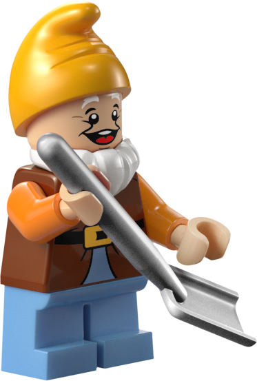 LEGO Disney 43242 Snow White and the Seven Dwarfs Cottage Happy minifigure