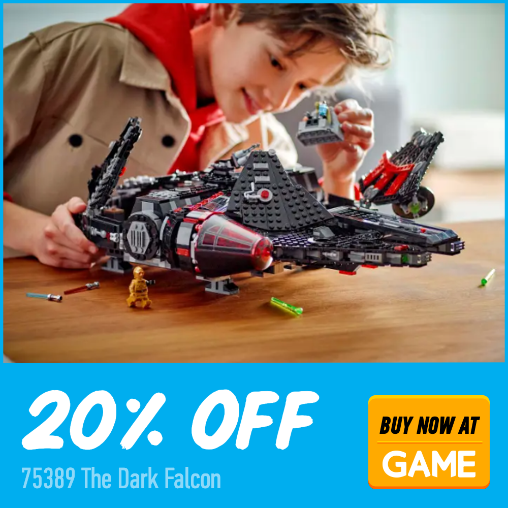 LEGO Star Wars 75389 The Dark Falcon GAME 20 off deal card