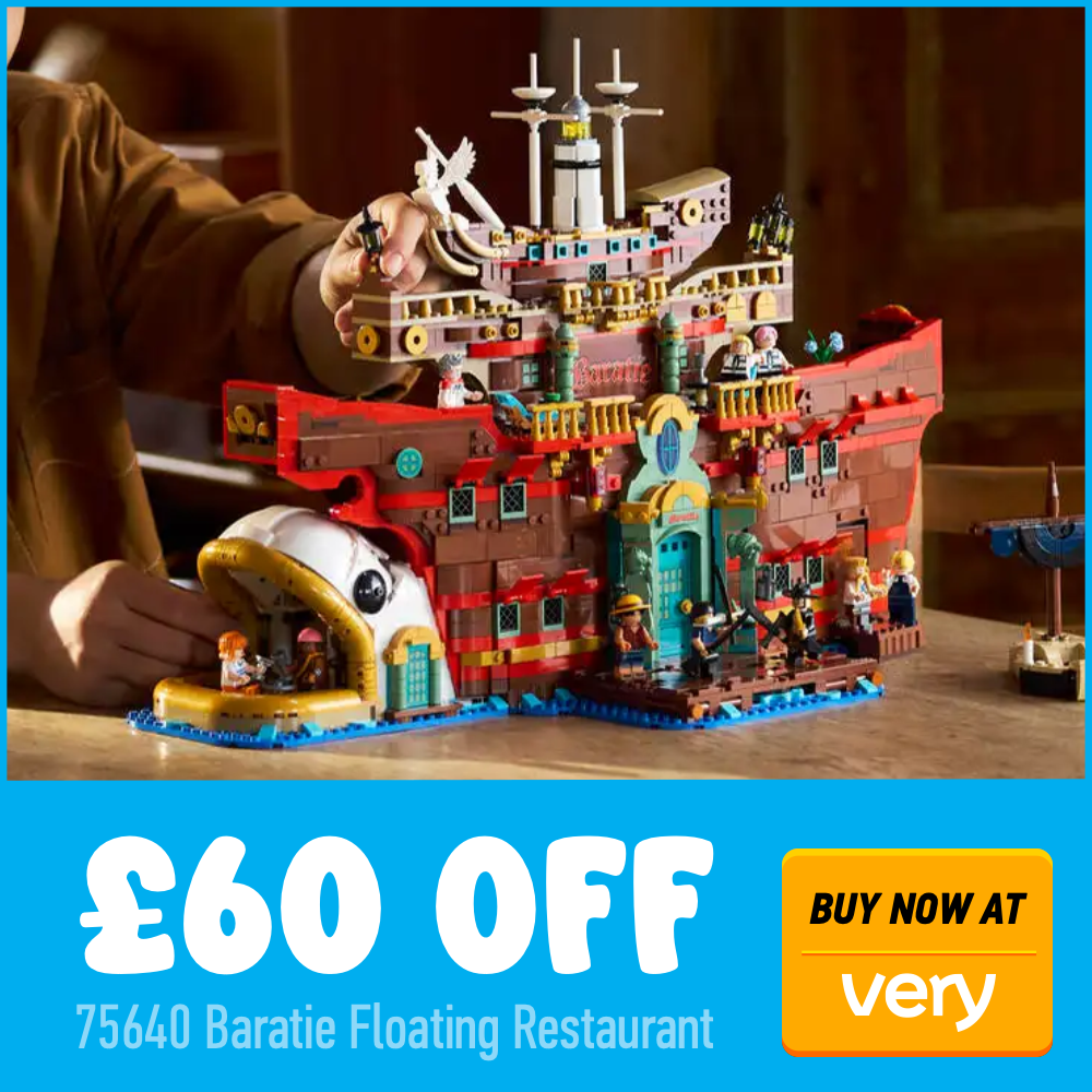 LEGO One PIece 75640 Baratie Floating Restaurant Very 60 off deal card