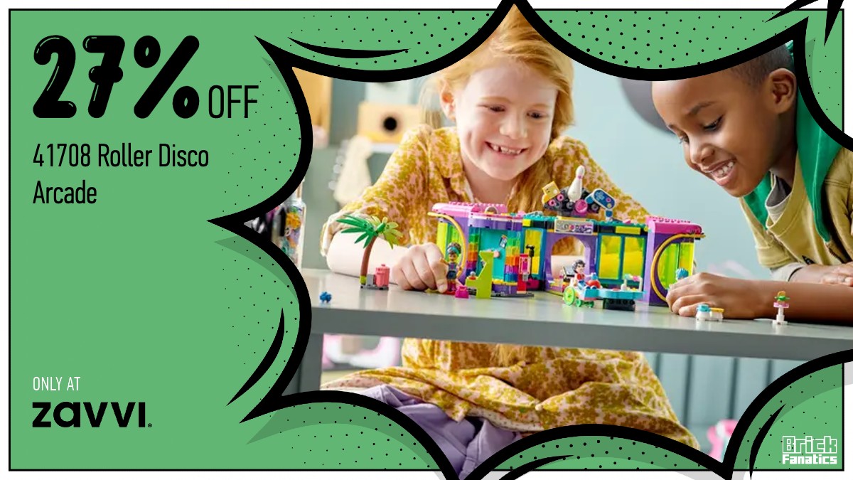Head over to Zavvi for a groovy 27% off LEGO Friends 41708 Roller Disco Arcade