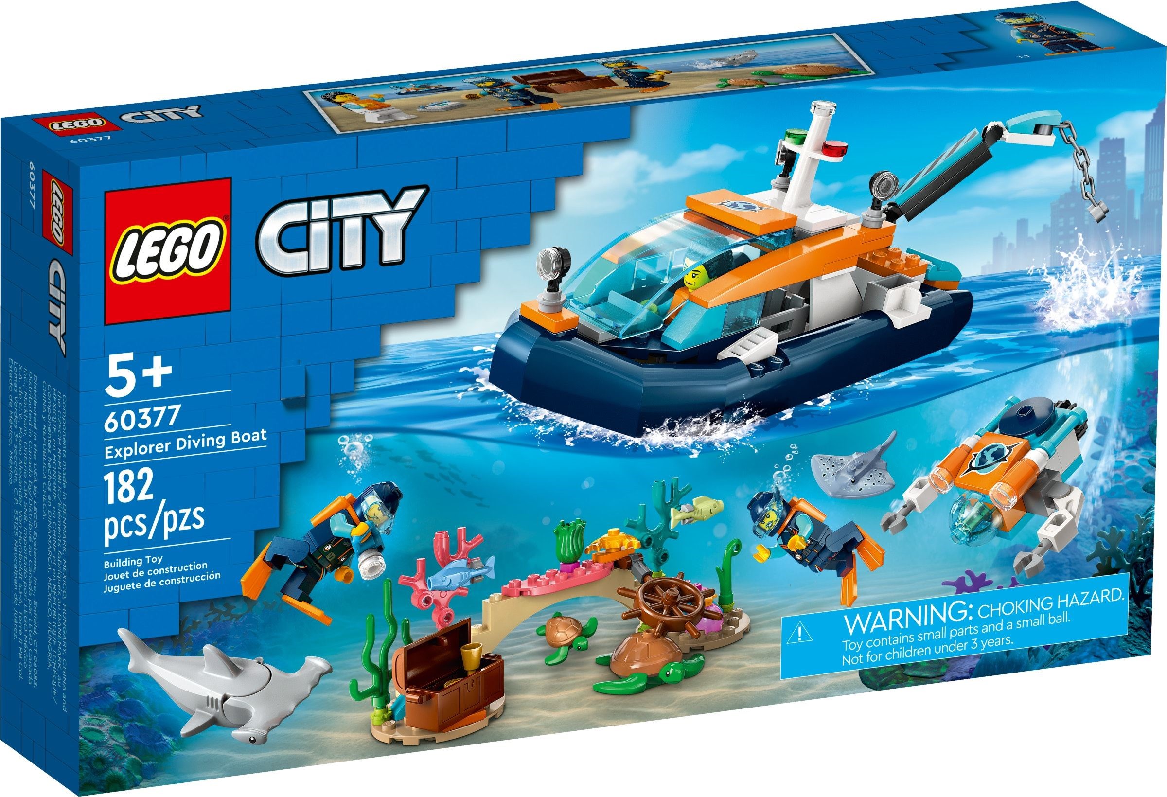 LEGO City 60377 Explorer Diving Boat 1