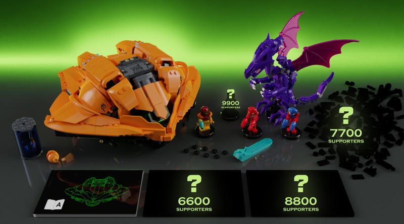 Metroid: Samus Aran's Gunship reaches 10,000 votes on LEGO Ideas
