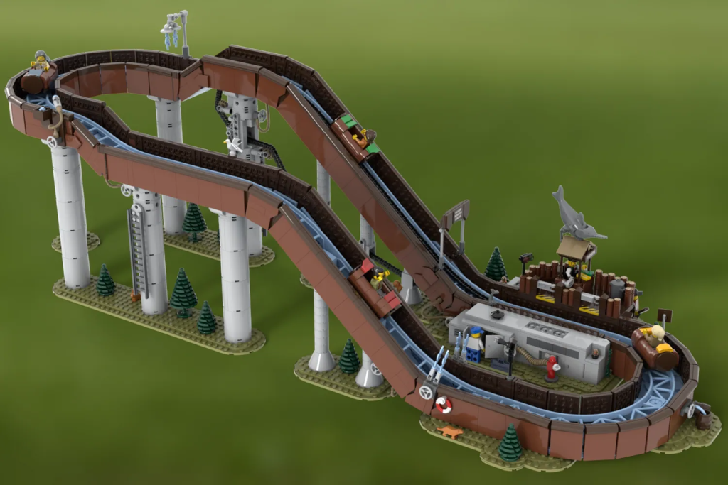 LEGO Ideas Working Log Flume 6 1024x683
