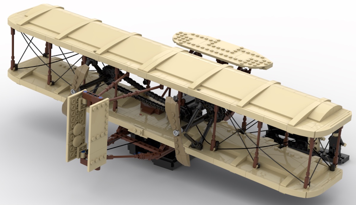 The Wright Flyer glides past 10k supporters on LEGO Ideas