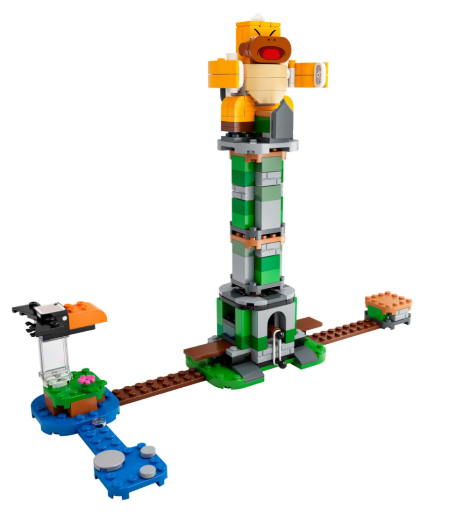 LEGO Super Mario 71388 Boss Sumo Bro Topple Tower Expansion Set contents