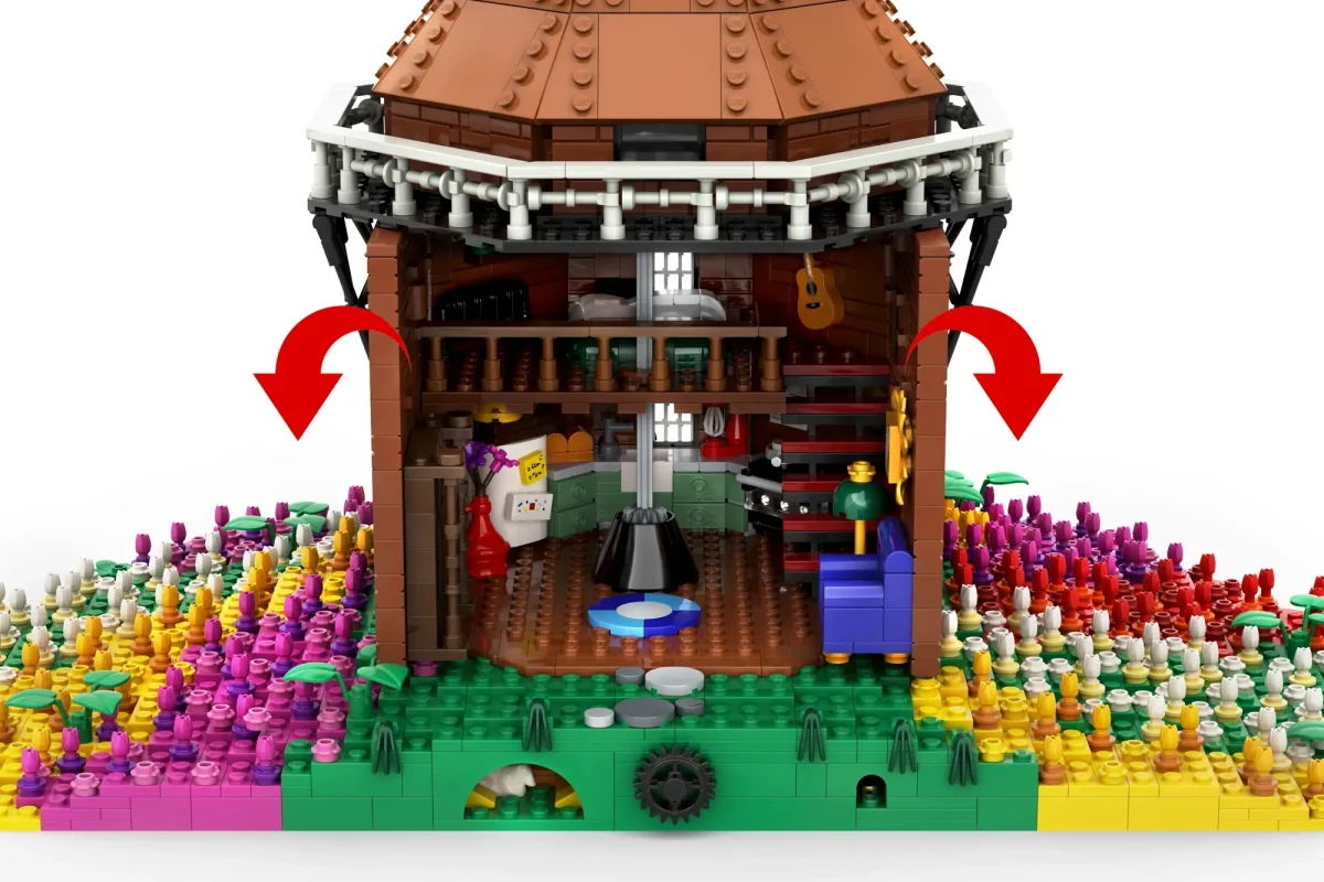 LEGO Ideas Tulip Field Windmill 3 1200x800