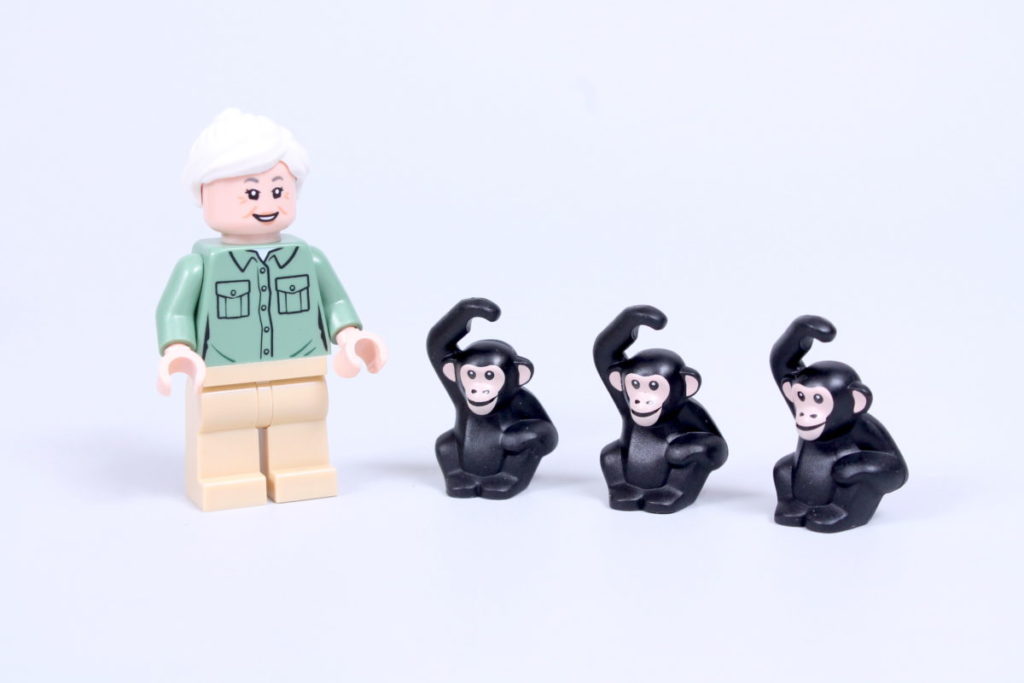 LEGO 40530 Jane Goodall Tribute GWP set review chimps 08 1024x683