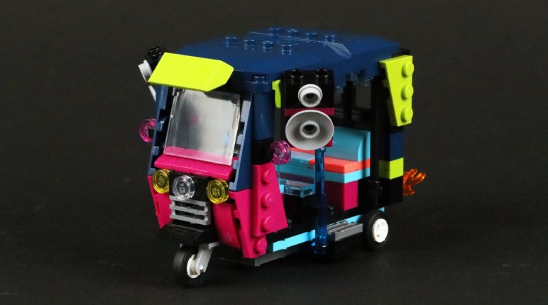 This sketch model of LEGO Creator 40469 Tuk Tuk takes it to the extremes