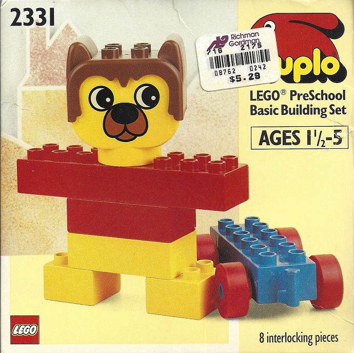 2331 Barney The Skateboard Bear DUPLO